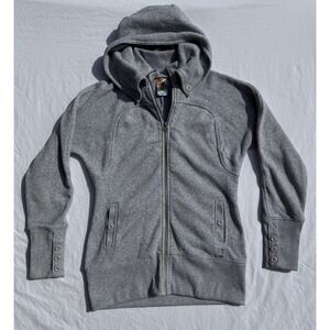 Burton Women's Dryride WB Minx Fleece Full Zip Grey Sweater Jacket Size L
